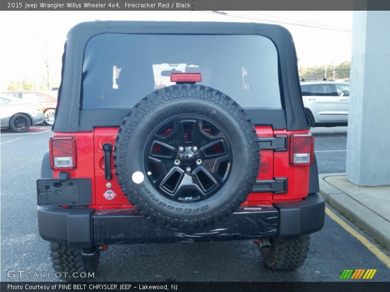 Firecracker Red / Black 2015 Jeep Wrangler Willys Wheeler 4x4