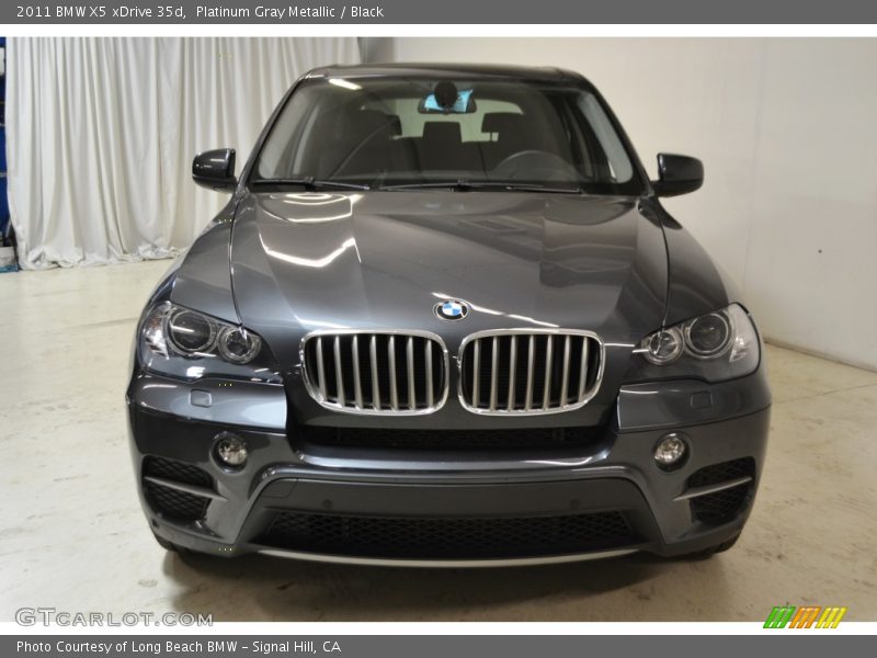 Platinum Gray Metallic / Black 2011 BMW X5 xDrive 35d
