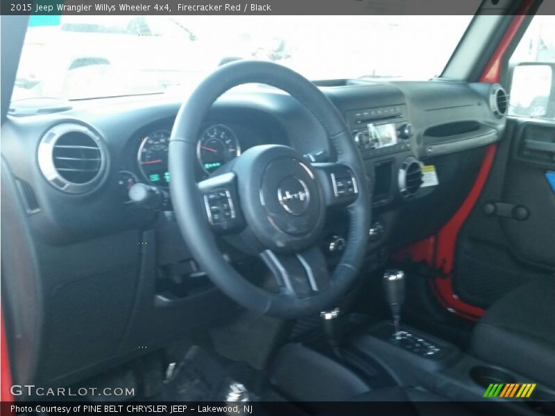Firecracker Red / Black 2015 Jeep Wrangler Willys Wheeler 4x4
