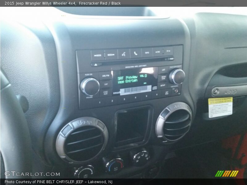 Firecracker Red / Black 2015 Jeep Wrangler Willys Wheeler 4x4