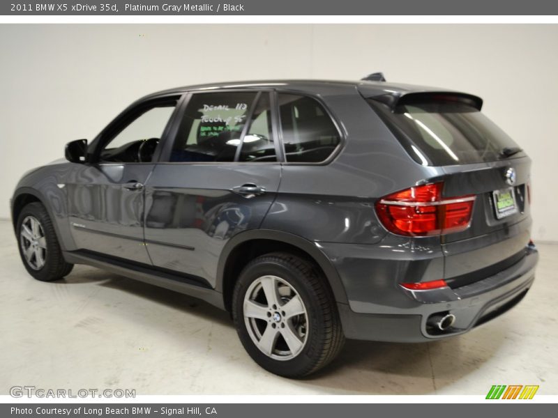 Platinum Gray Metallic / Black 2011 BMW X5 xDrive 35d