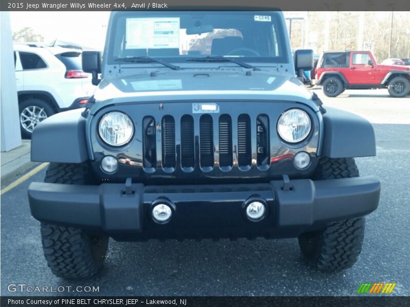 Anvil / Black 2015 Jeep Wrangler Willys Wheeler 4x4