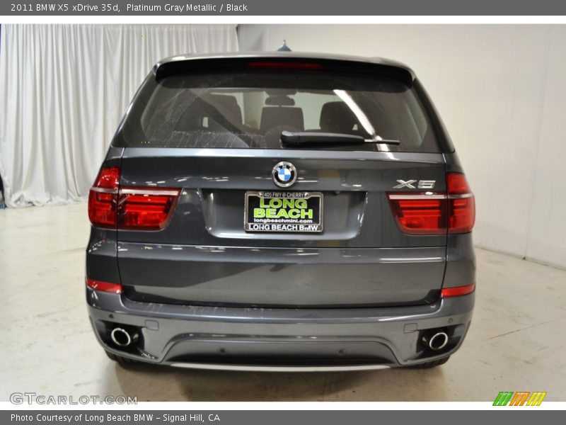 Platinum Gray Metallic / Black 2011 BMW X5 xDrive 35d