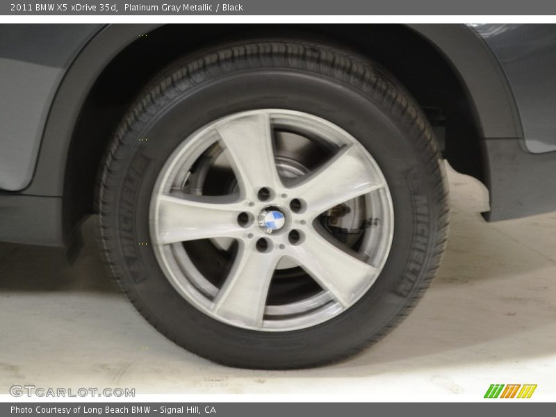 Platinum Gray Metallic / Black 2011 BMW X5 xDrive 35d
