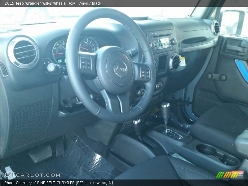 Anvil / Black 2015 Jeep Wrangler Willys Wheeler 4x4
