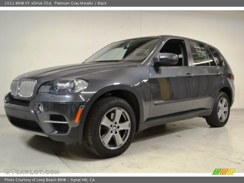 Platinum Gray Metallic / Black 2011 BMW X5 xDrive 35d