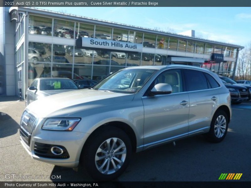 Cuvee Silver Metallic / Pistachio Beige 2015 Audi Q5 2.0 TFSI Premium Plus quattro