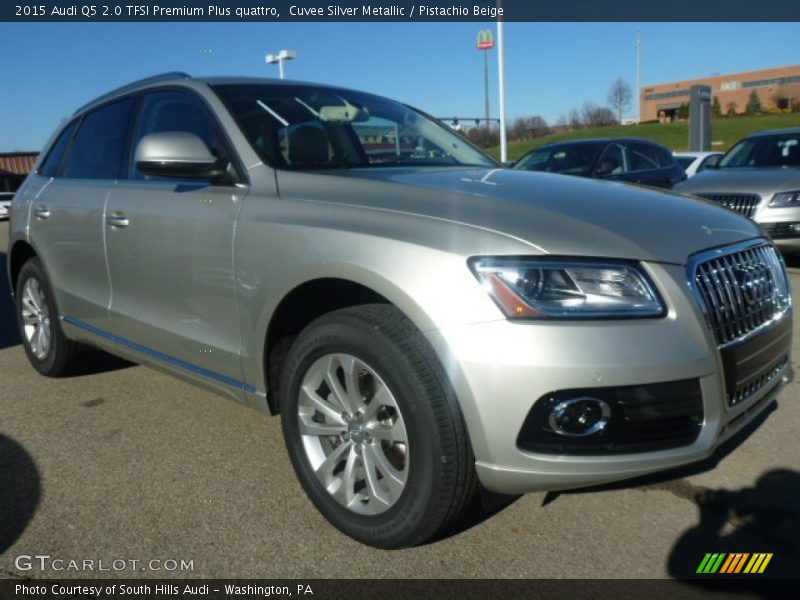 Cuvee Silver Metallic / Pistachio Beige 2015 Audi Q5 2.0 TFSI Premium Plus quattro