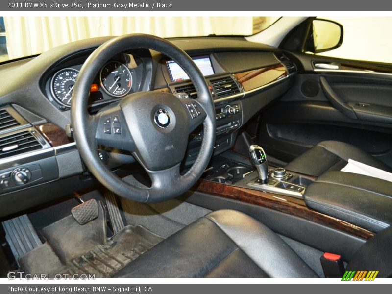 Platinum Gray Metallic / Black 2011 BMW X5 xDrive 35d