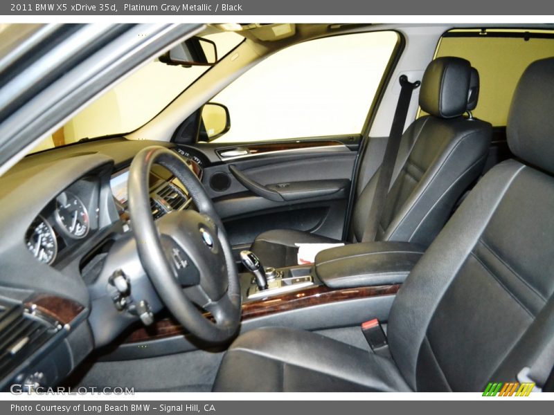 Platinum Gray Metallic / Black 2011 BMW X5 xDrive 35d