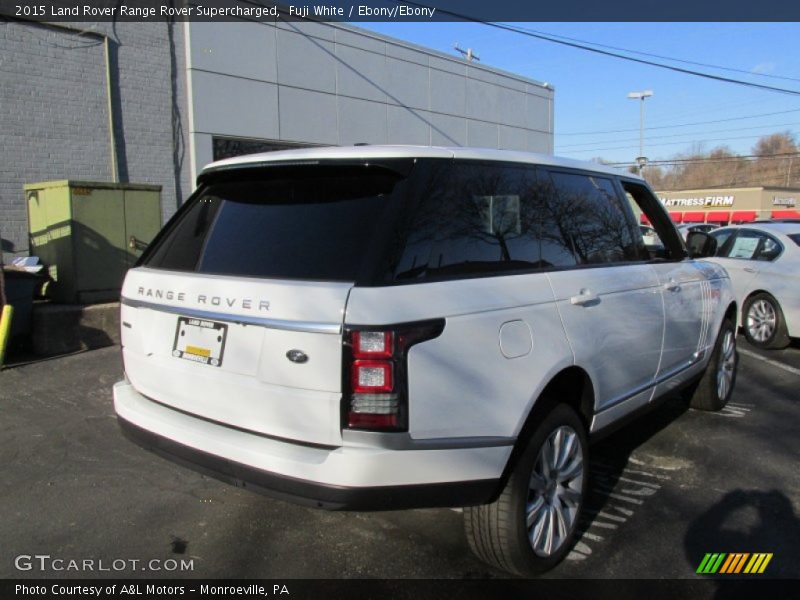 Fuji White / Ebony/Ebony 2015 Land Rover Range Rover Supercharged