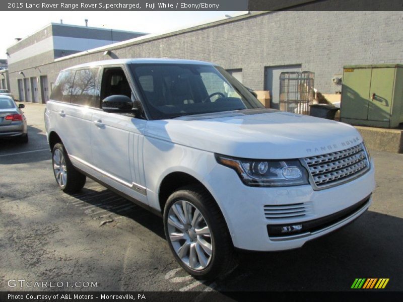 Fuji White / Ebony/Ebony 2015 Land Rover Range Rover Supercharged