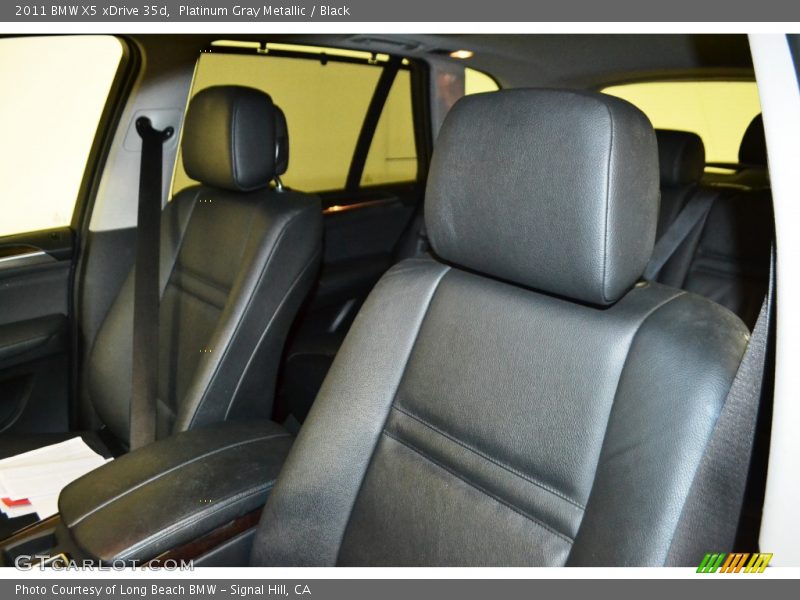 Platinum Gray Metallic / Black 2011 BMW X5 xDrive 35d