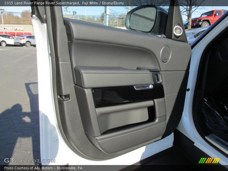 Fuji White / Ebony/Ebony 2015 Land Rover Range Rover Supercharged