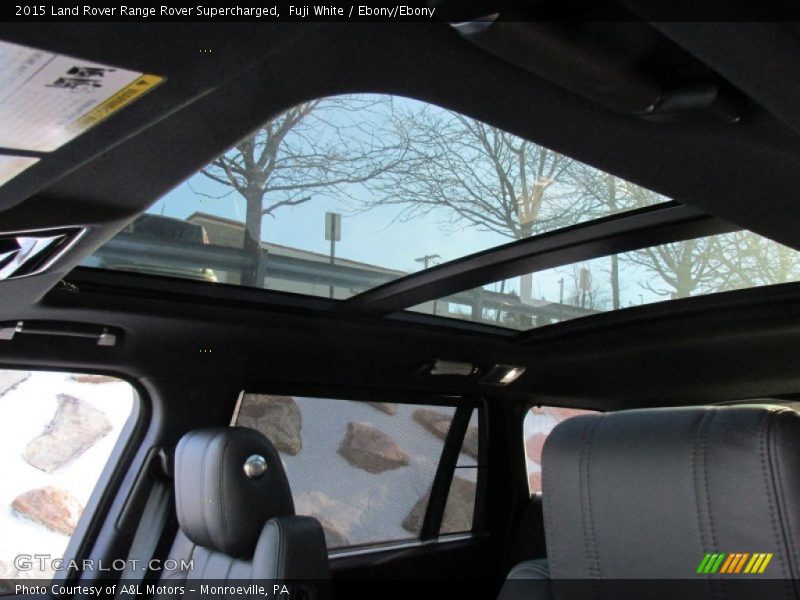 Fuji White / Ebony/Ebony 2015 Land Rover Range Rover Supercharged