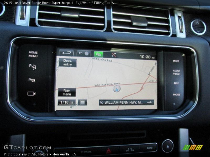 Navigation of 2015 Range Rover Supercharged