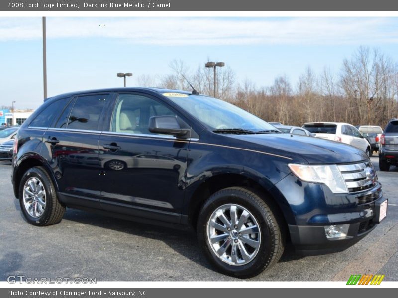 Dark Ink Blue Metallic / Camel 2008 Ford Edge Limited