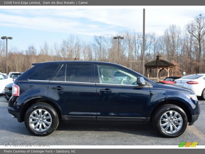 Dark Ink Blue Metallic / Camel 2008 Ford Edge Limited