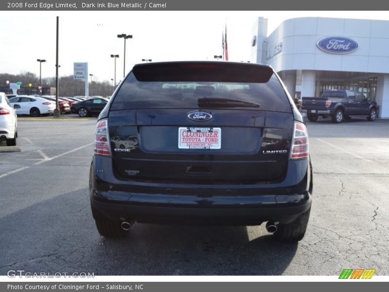 Dark Ink Blue Metallic / Camel 2008 Ford Edge Limited