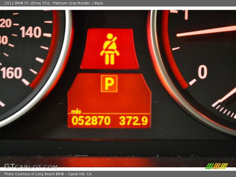Platinum Gray Metallic / Black 2011 BMW X5 xDrive 35d