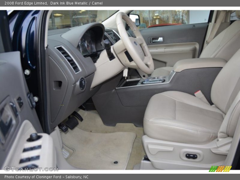 Dark Ink Blue Metallic / Camel 2008 Ford Edge Limited