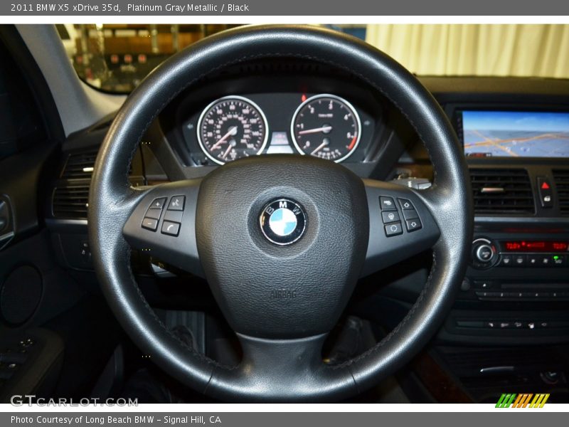 Platinum Gray Metallic / Black 2011 BMW X5 xDrive 35d