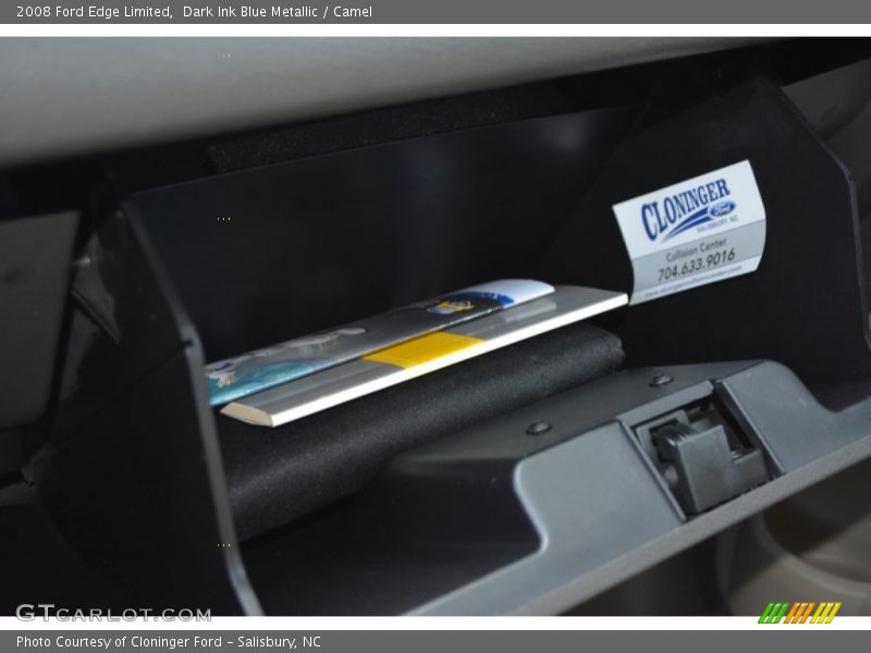 Dark Ink Blue Metallic / Camel 2008 Ford Edge Limited