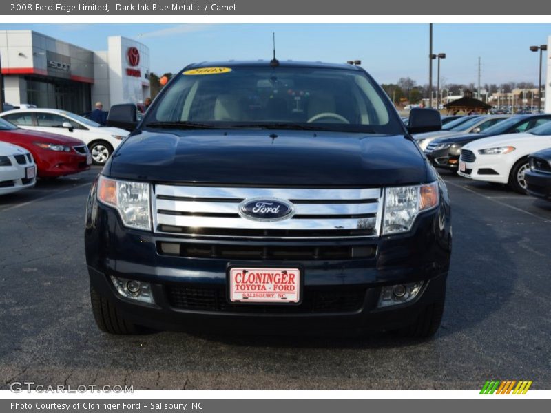Dark Ink Blue Metallic / Camel 2008 Ford Edge Limited