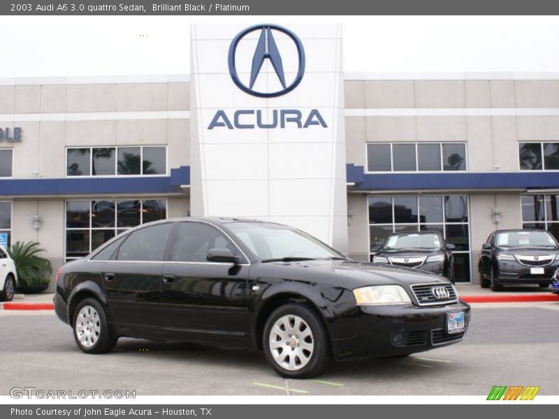 Brilliant Black / Platinum 2003 Audi A6 3.0 quattro Sedan