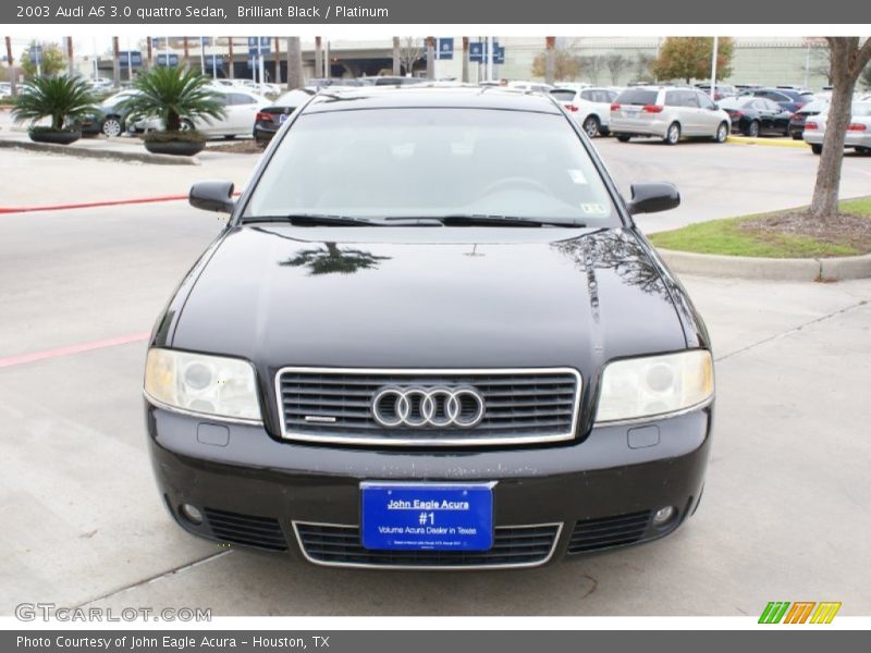 Brilliant Black / Platinum 2003 Audi A6 3.0 quattro Sedan