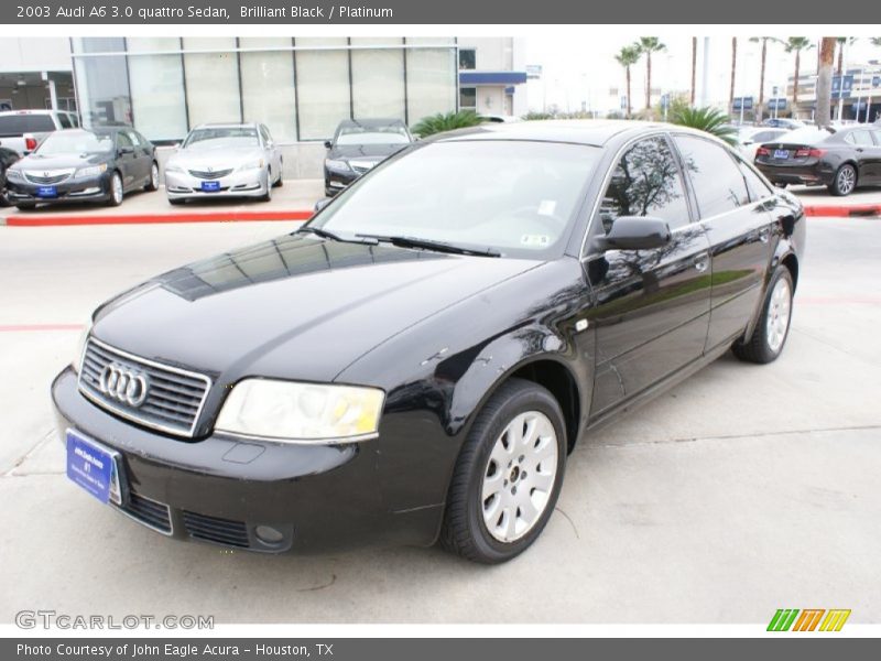 Brilliant Black / Platinum 2003 Audi A6 3.0 quattro Sedan