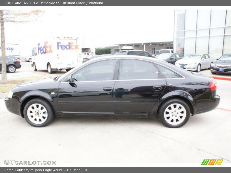 Brilliant Black / Platinum 2003 Audi A6 3.0 quattro Sedan