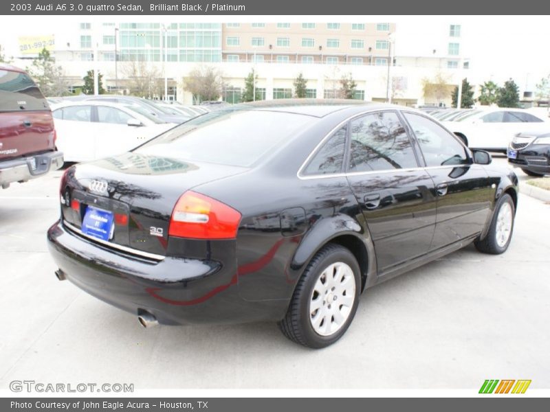 Brilliant Black / Platinum 2003 Audi A6 3.0 quattro Sedan