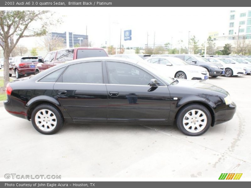 Brilliant Black / Platinum 2003 Audi A6 3.0 quattro Sedan