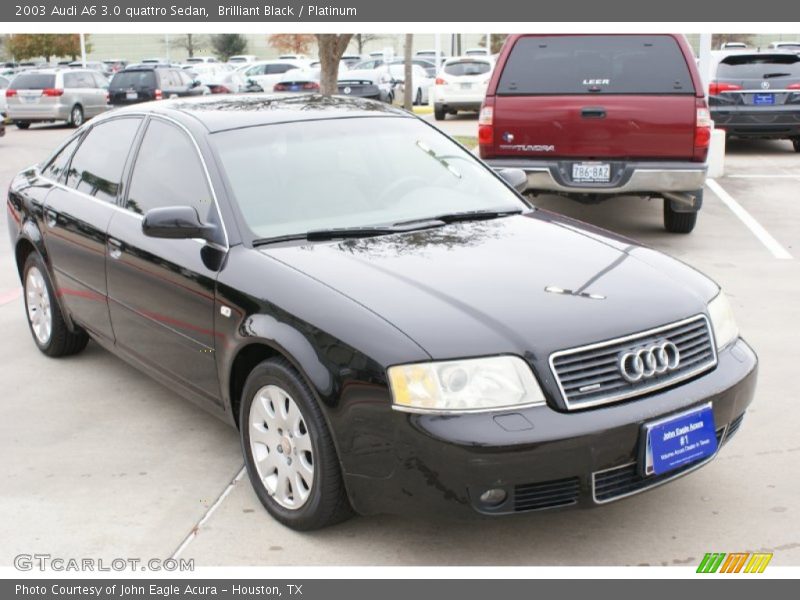 Brilliant Black / Platinum 2003 Audi A6 3.0 quattro Sedan