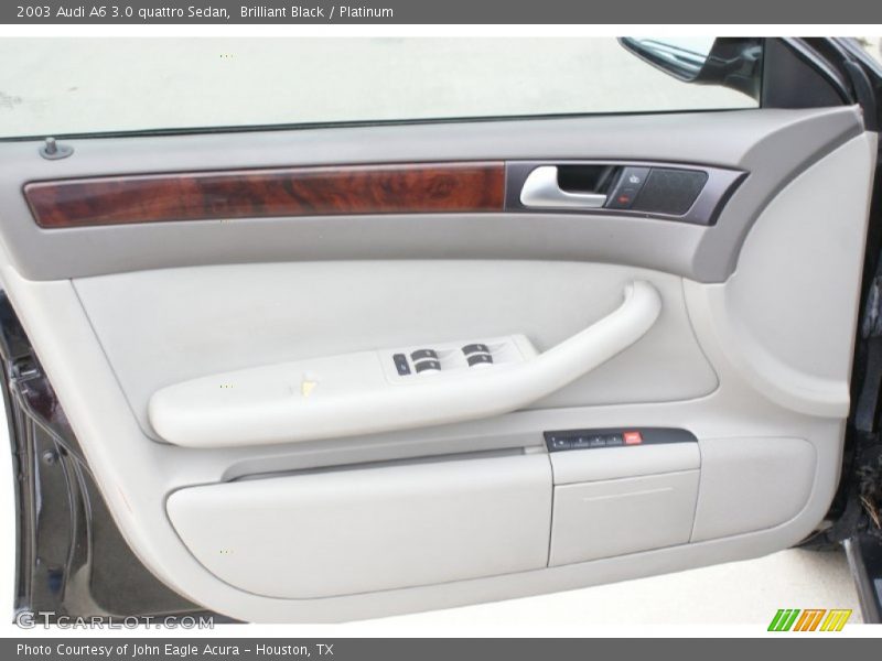 Brilliant Black / Platinum 2003 Audi A6 3.0 quattro Sedan