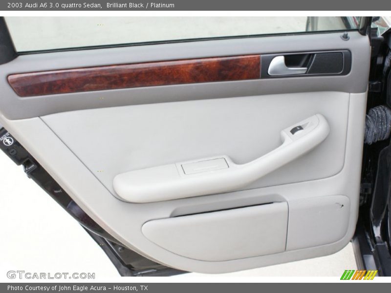 Brilliant Black / Platinum 2003 Audi A6 3.0 quattro Sedan