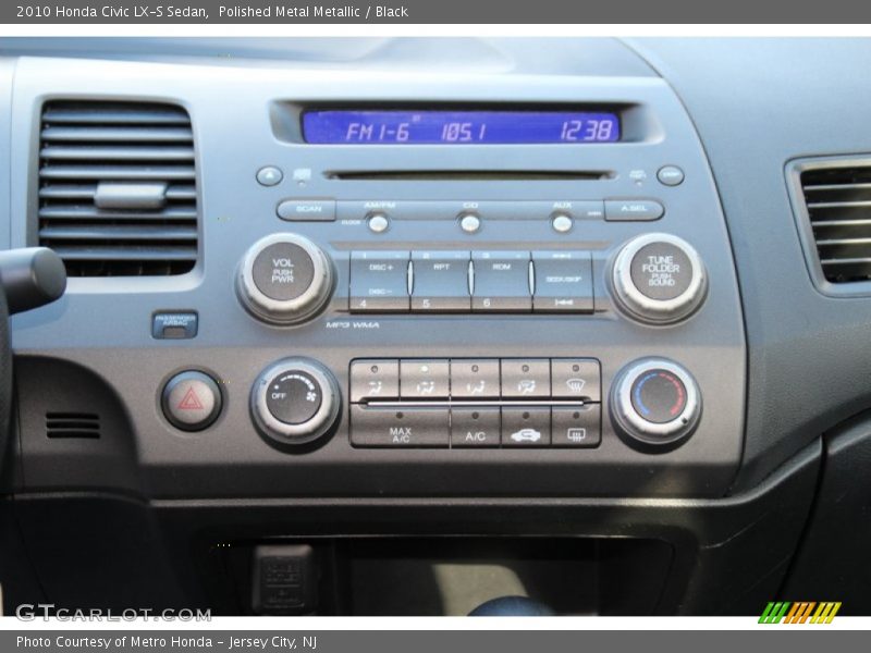 Polished Metal Metallic / Black 2010 Honda Civic LX-S Sedan