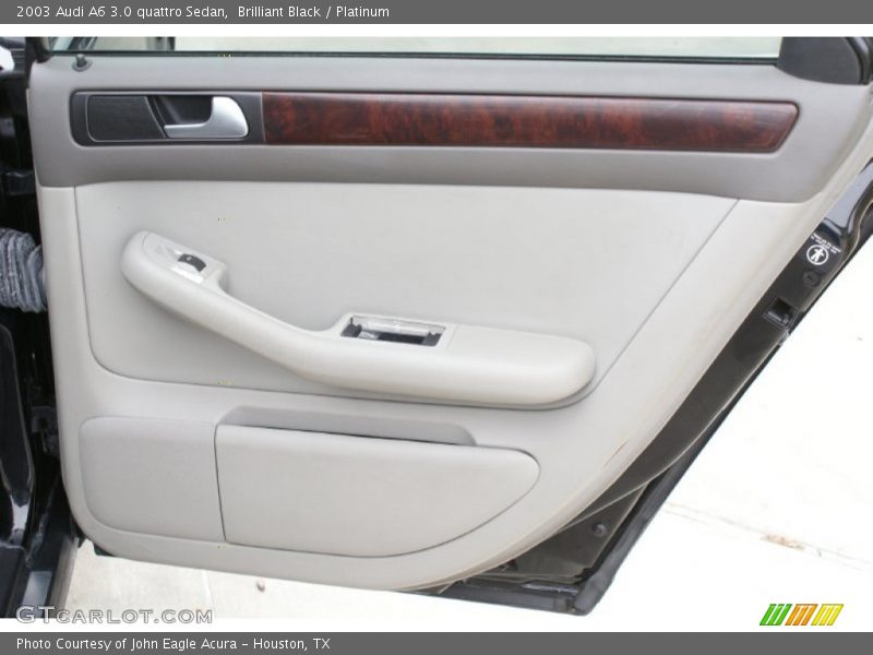 Brilliant Black / Platinum 2003 Audi A6 3.0 quattro Sedan