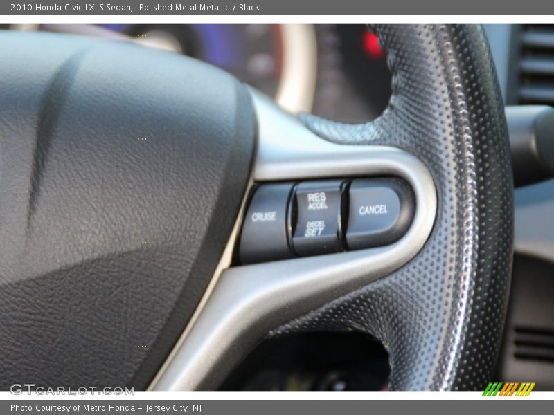 Polished Metal Metallic / Black 2010 Honda Civic LX-S Sedan