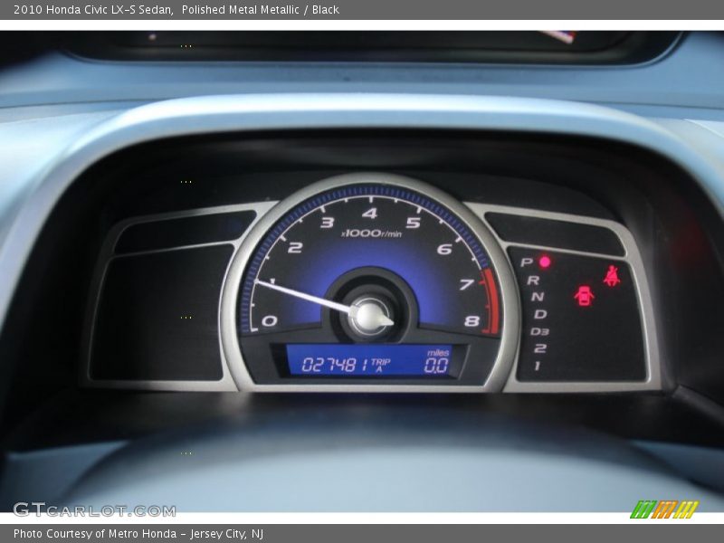Polished Metal Metallic / Black 2010 Honda Civic LX-S Sedan