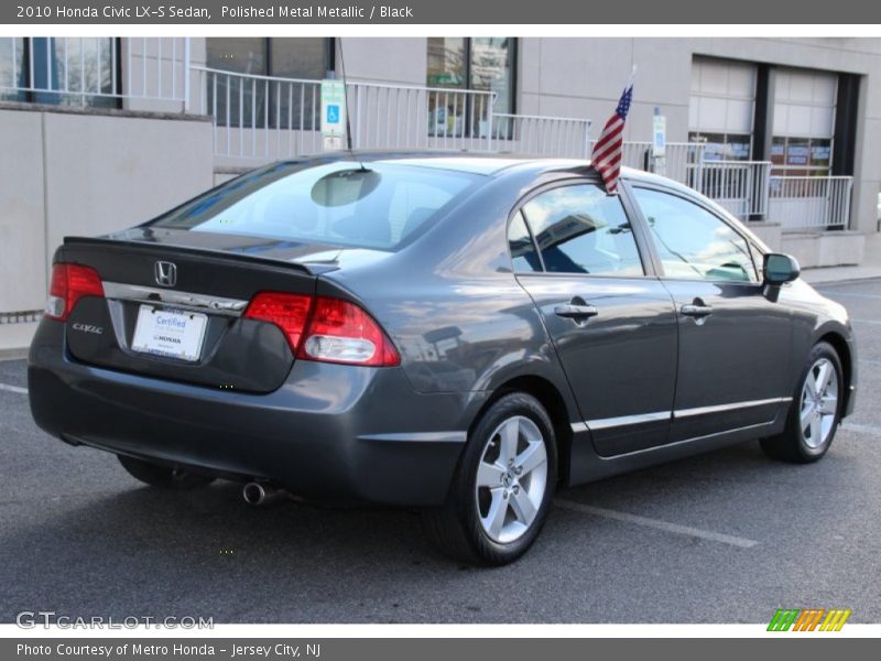Polished Metal Metallic / Black 2010 Honda Civic LX-S Sedan