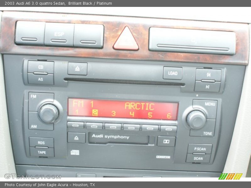 Brilliant Black / Platinum 2003 Audi A6 3.0 quattro Sedan