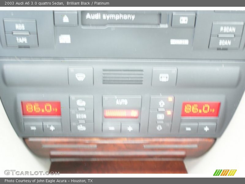 Brilliant Black / Platinum 2003 Audi A6 3.0 quattro Sedan