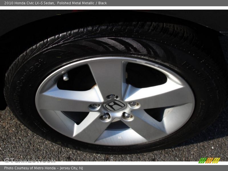 Polished Metal Metallic / Black 2010 Honda Civic LX-S Sedan