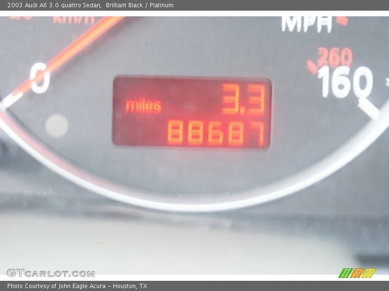 Brilliant Black / Platinum 2003 Audi A6 3.0 quattro Sedan