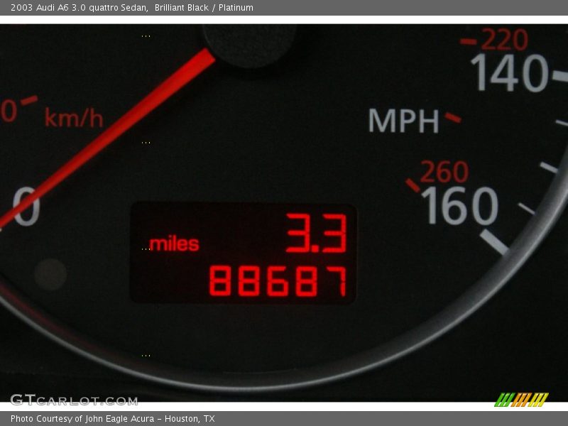 Brilliant Black / Platinum 2003 Audi A6 3.0 quattro Sedan