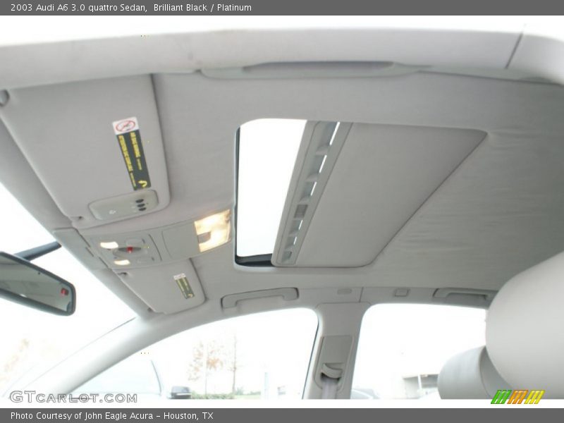 Brilliant Black / Platinum 2003 Audi A6 3.0 quattro Sedan