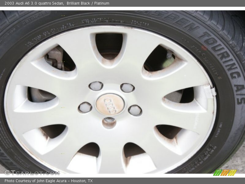 Brilliant Black / Platinum 2003 Audi A6 3.0 quattro Sedan