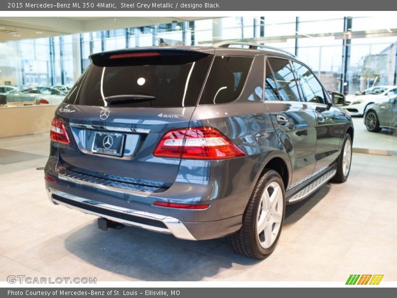 Steel Grey Metallic / designo Black 2015 Mercedes-Benz ML 350 4Matic